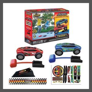 Stomp Rocket -  Dueling Stomp Racers Overdrive with 2 Red